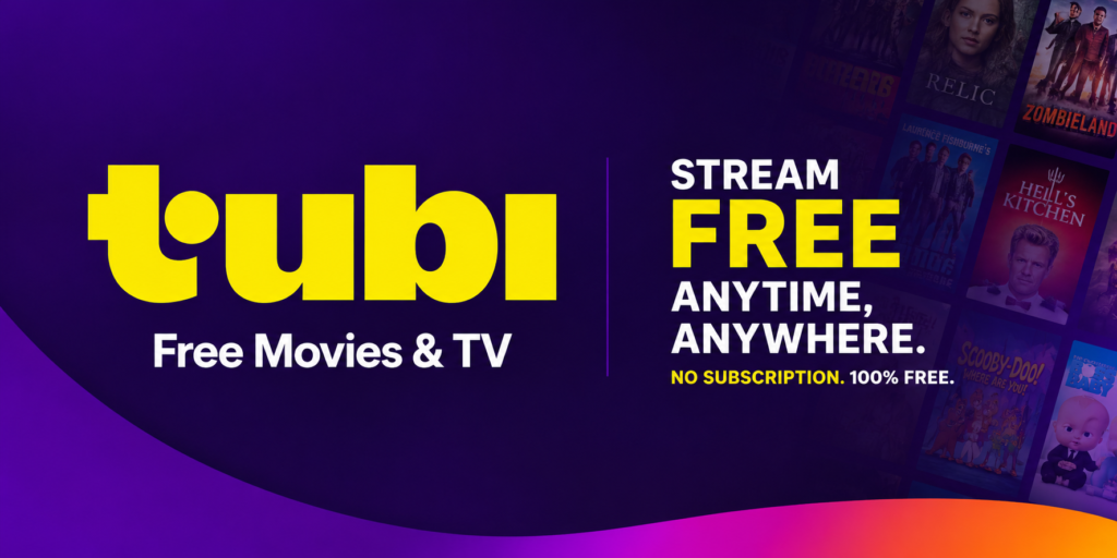 Tubi TV Guide banner