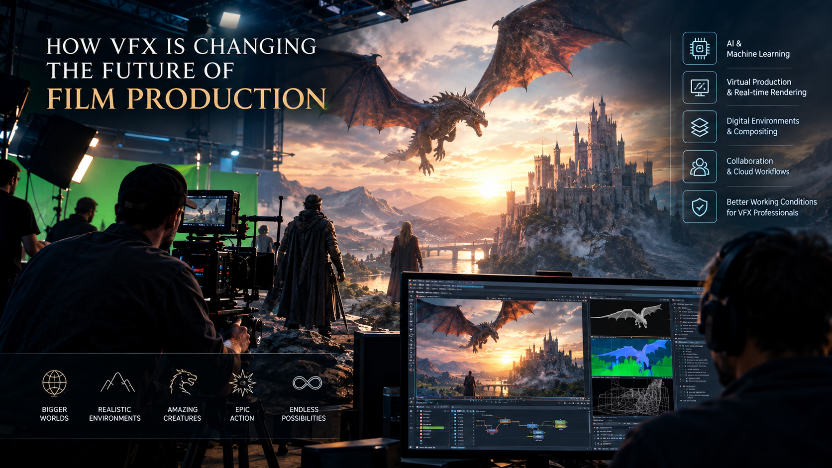 VFX in film production and modern visual effects technology